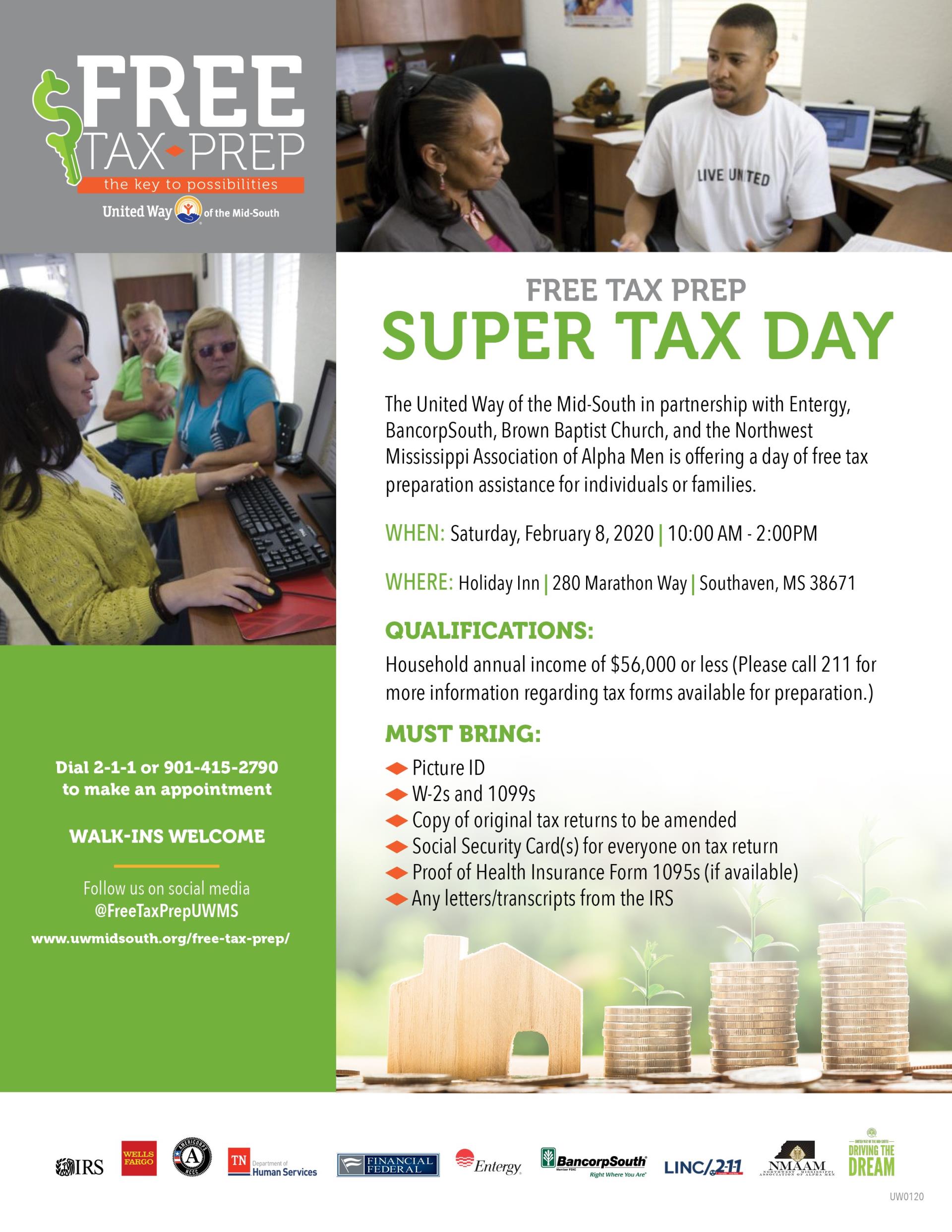 Free Tax Prep Super Day