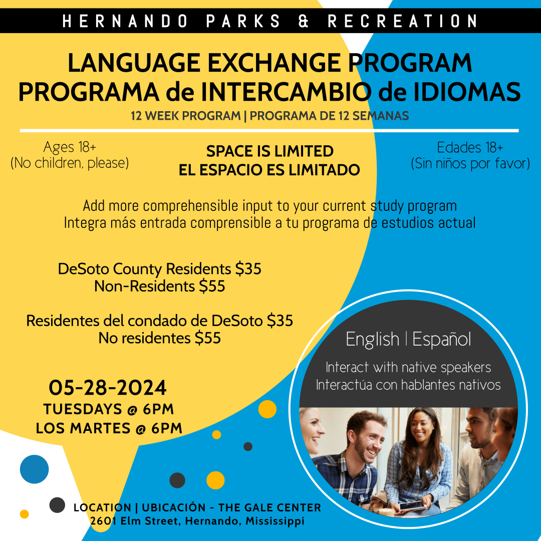 Language Exchange flyer 2024