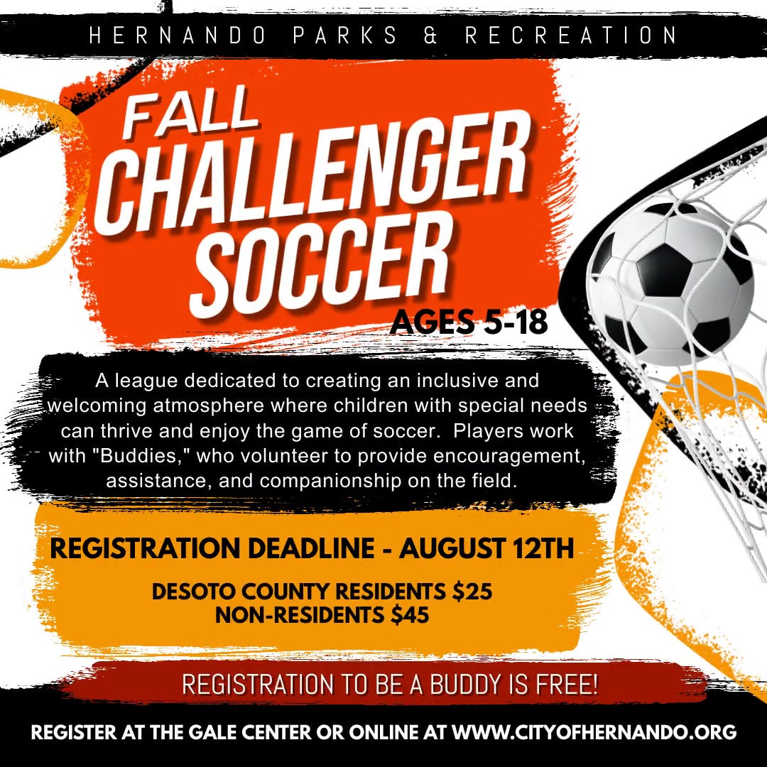 Challenger Soccer flyer 2024